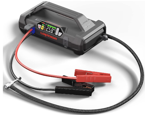 Lokithor JA300 Portable Car Jump Starter with Air Compressor - Emergency Battery Booster for Dead Car Batteries & Tire Inflation - Perfect for Roadside Assistance, Camping, and Travel Emergencies
