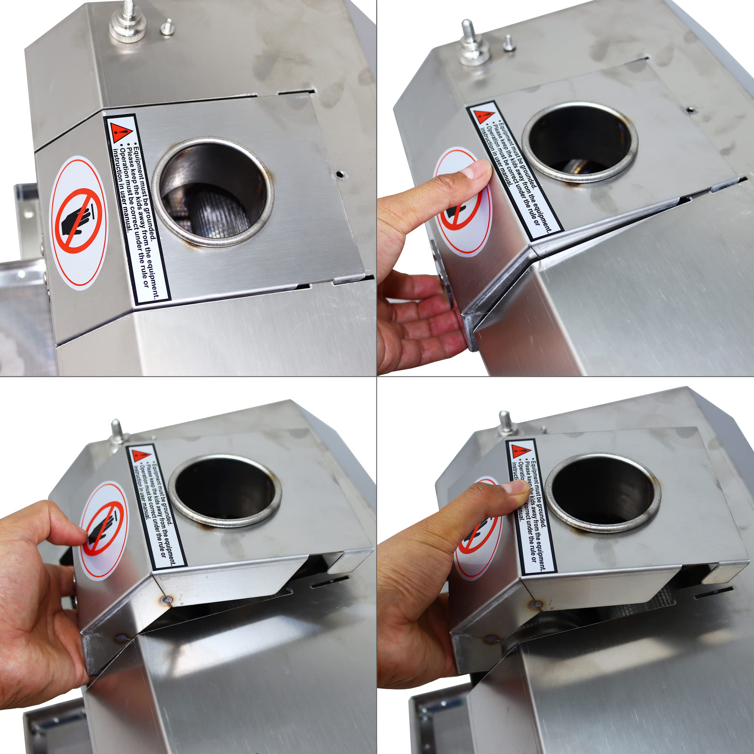 Commercial Electric Sugar Cane Juicer Machine - 4 Roll Stainless Steel Press for Fresh Juice Extraction | Perfect for Juice Bars, Restaurants & Home Use