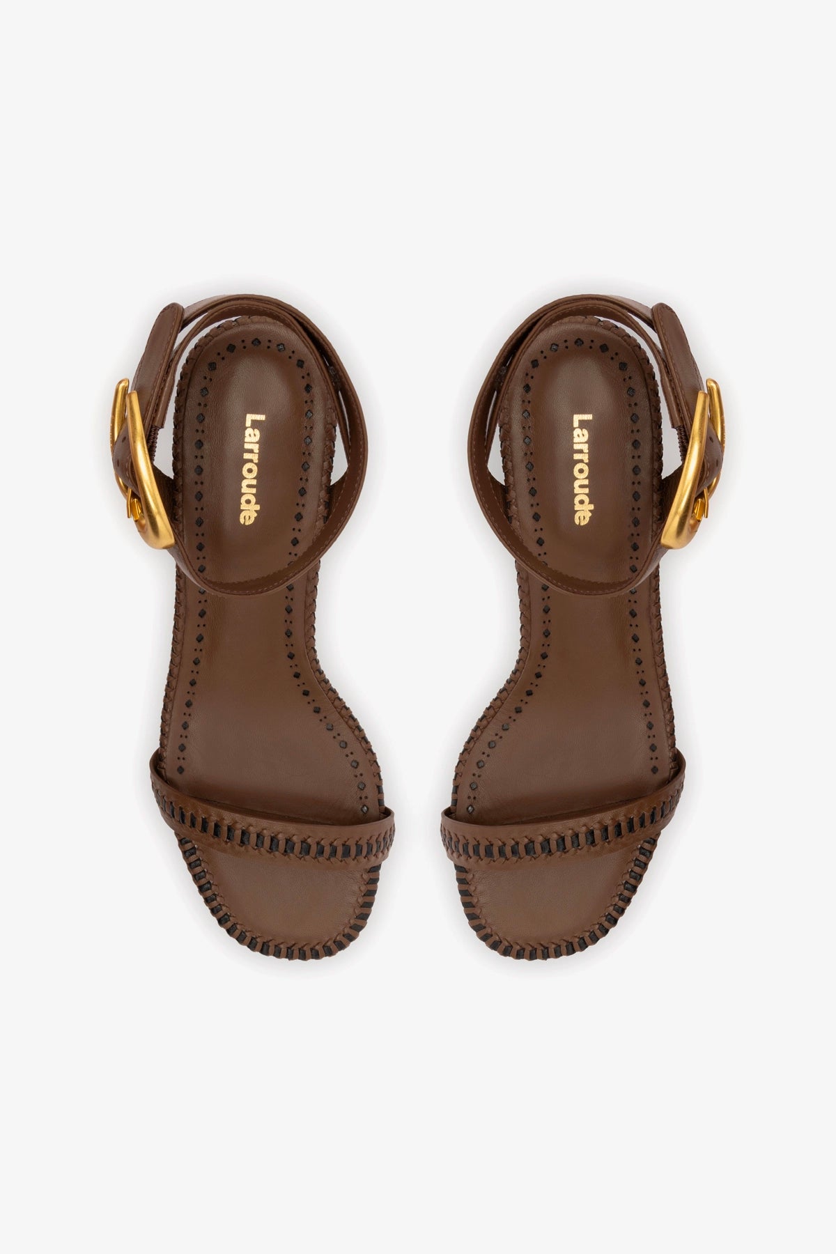 Verona Block Heel Sandals for Women - Genuine Burnt Umber Leather Comfortable Slip-On Shoes | Perfect for Office, Date Night & Summer Outfits