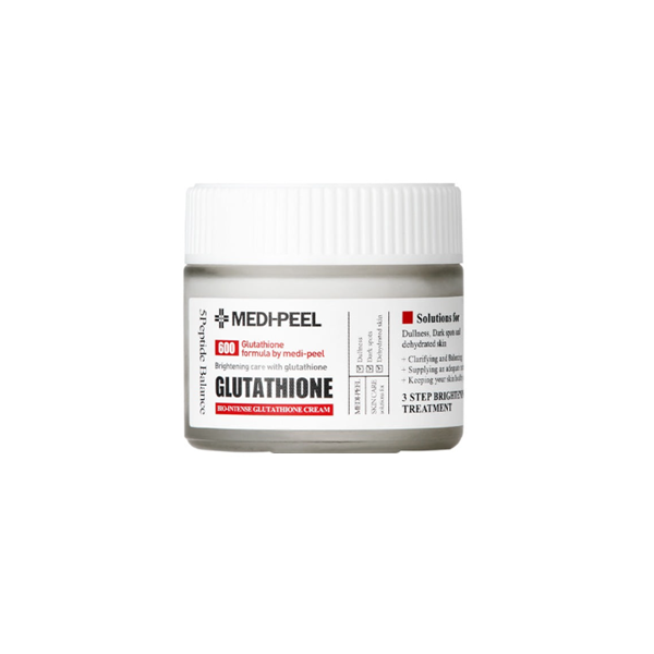 Medi Peel Bio Intense Glutathione Whitening Cream - Brightening Face Moisturizer for Dark Spots & Uneven Skin Tone | Day & Night Use for Radiant Complexion