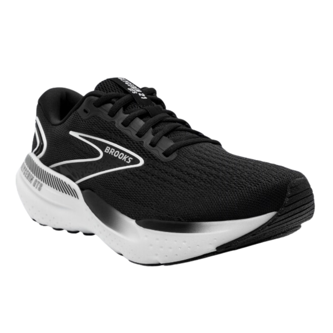 Women's Running Shoes Glycerin GTS 21 - Lightweight Cushioned Sneakers for Women in Black/Grey/White (B Width) - Perfect for Jogging, Gym Workouts & Everyday Comfort
