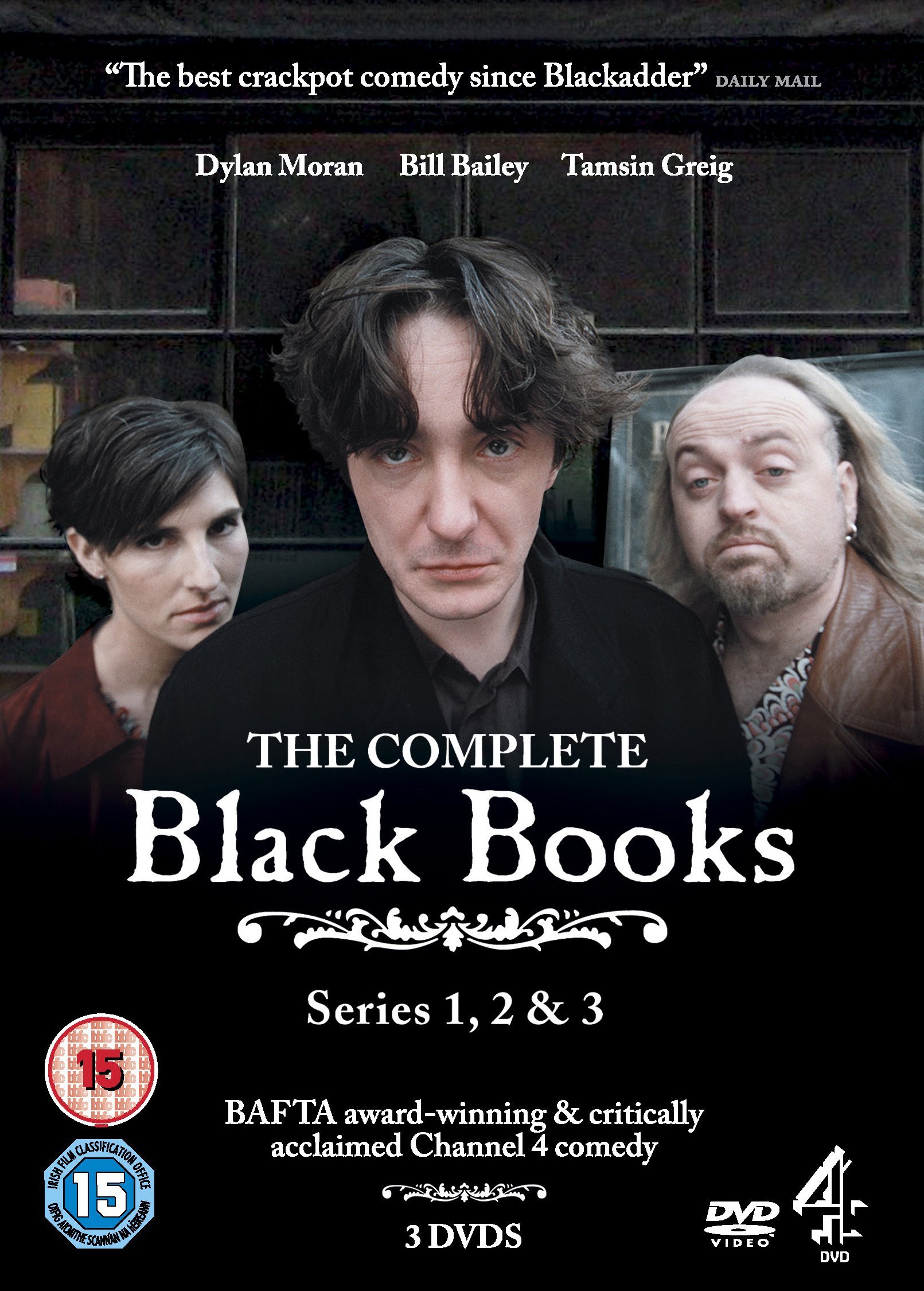 Black Books Complete Series 1-3 DVD Box Set | All Seasons Collection | British Comedy TV Show | PAL Region 2 Import from UK | Perfect for Home Entertainment & Comedy Lovers