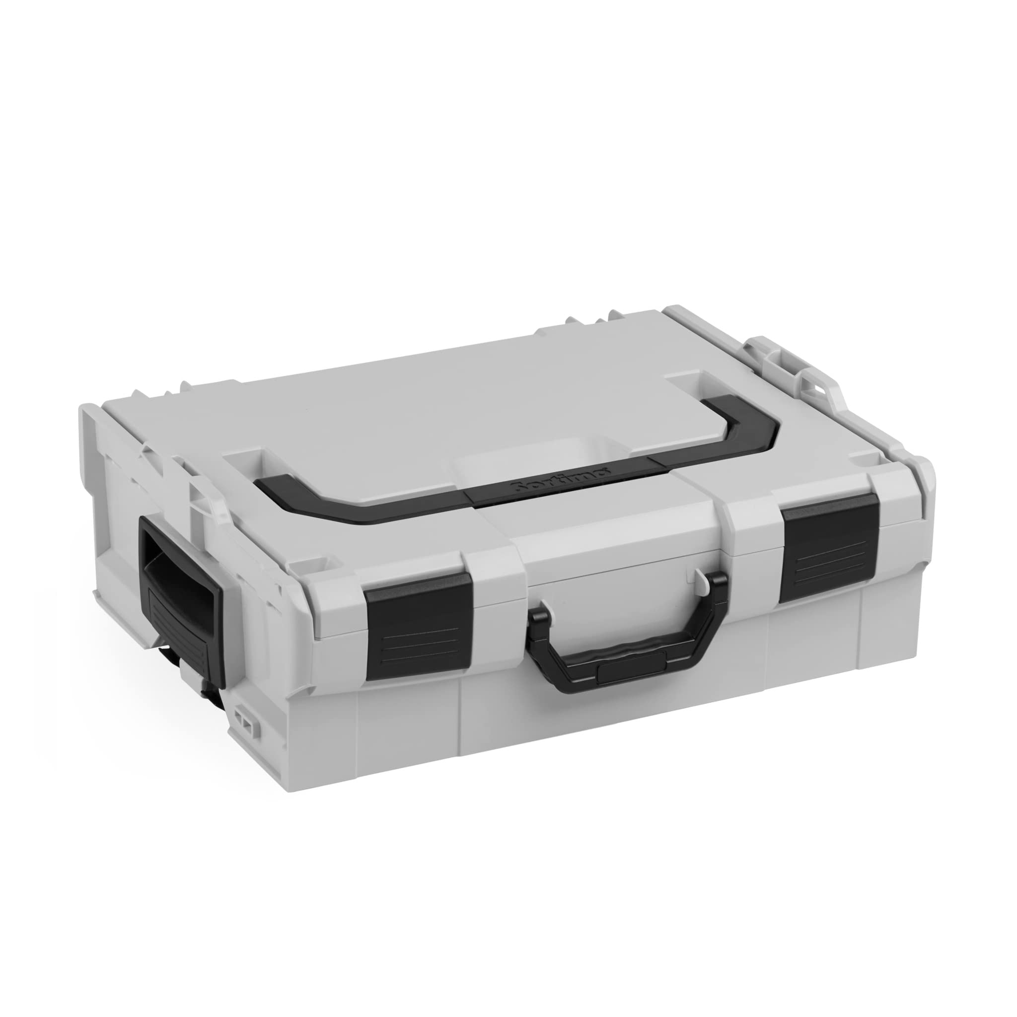 Bosch Sortimo L-BOXX 136 6000003650 Light Grey/Black | Size 2 Professional Empty Tool Box | Stackable Plastic Storage Case for Tools, Parts & DIY Supplies | Workshop, Garage & Job Site Organization