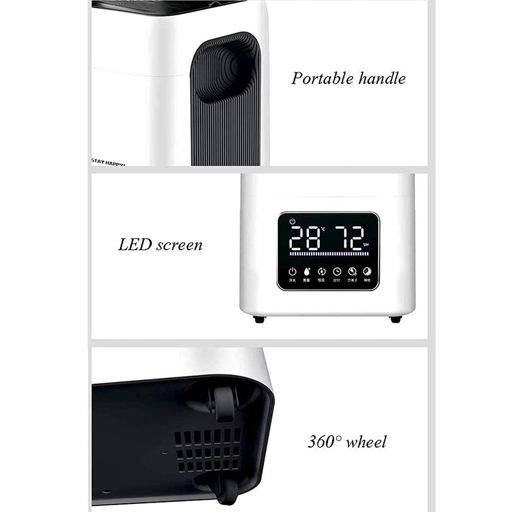 23.8L Large Room Humidifier with Remote Control & Extended Spray Tube - Industrial Commercial Cold Mist Humidifier for Bedroom, Office, Nursery & Dry Climate Areas