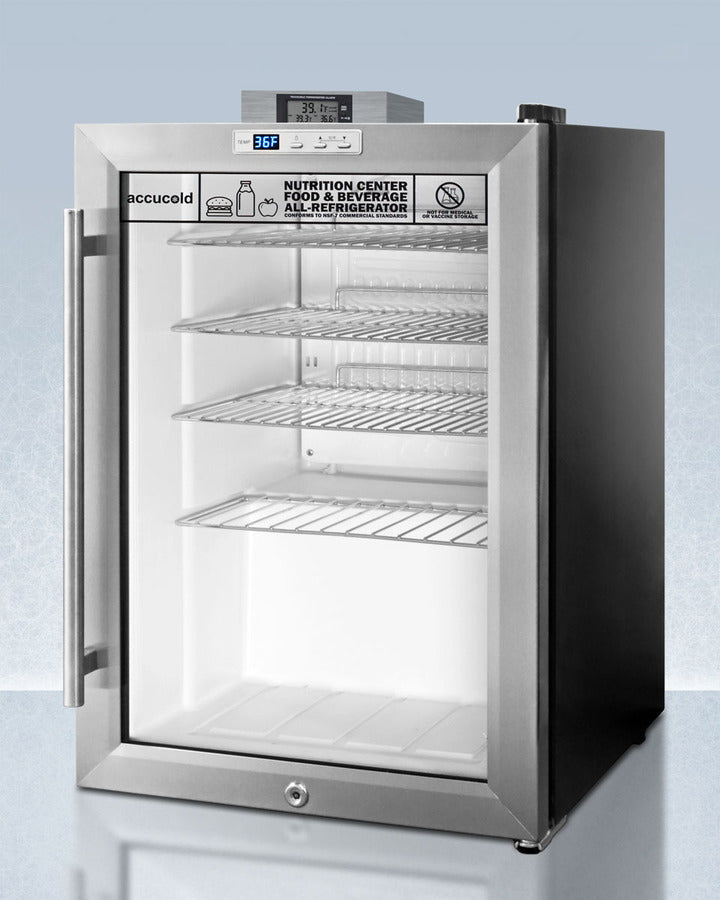 Accucold SCR312LNZ Compact Beverage Refrigerator - 12 Can Mini Fridge for Soda, Beer & Energy Drinks - Perfect for Home, Office, Dorm or Man Cave
