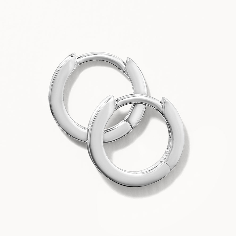 Mini Huggie Hoop Earrings in Sterling Silver - Perfect for Everyday Wear & Gifts