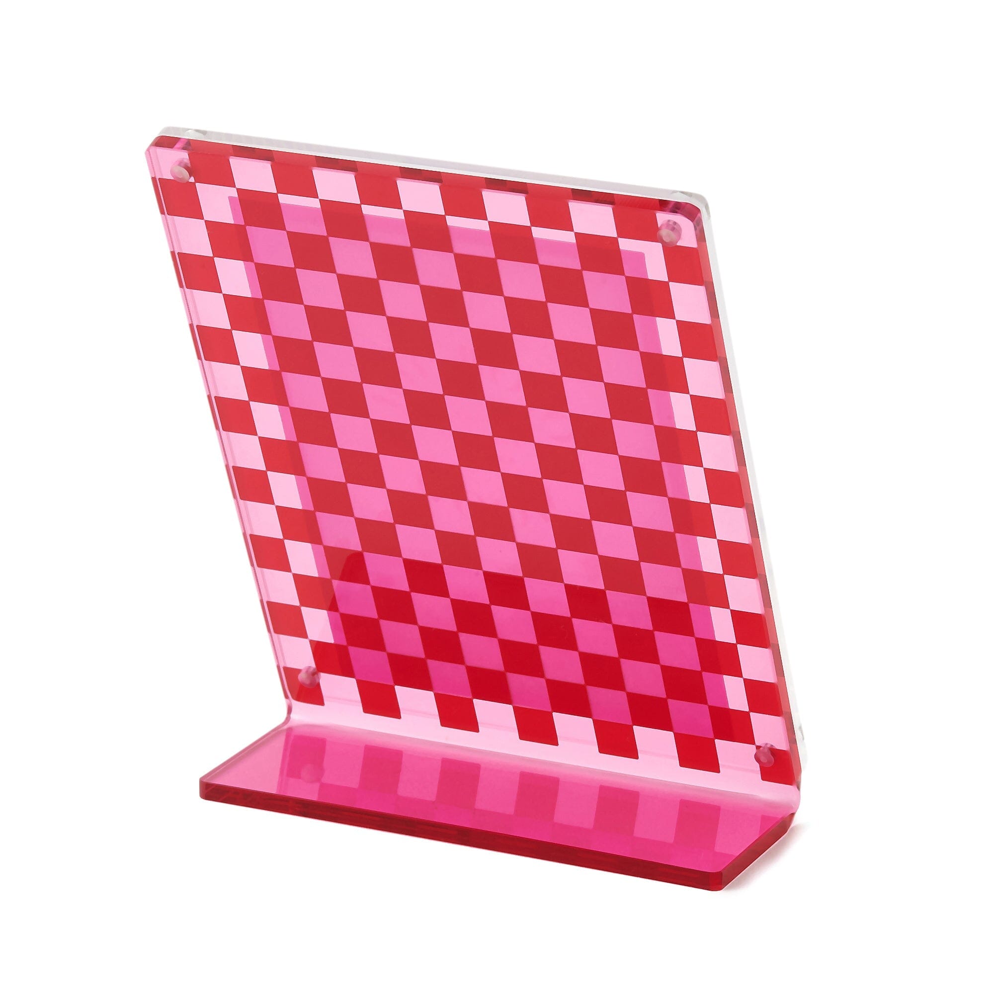 Vibrant Pink Acrylic Photo Frame - Small Decorative Picture Display for Home, Office & Gifts | Perfect for Wall Decor, Desk Display & Party Decorations