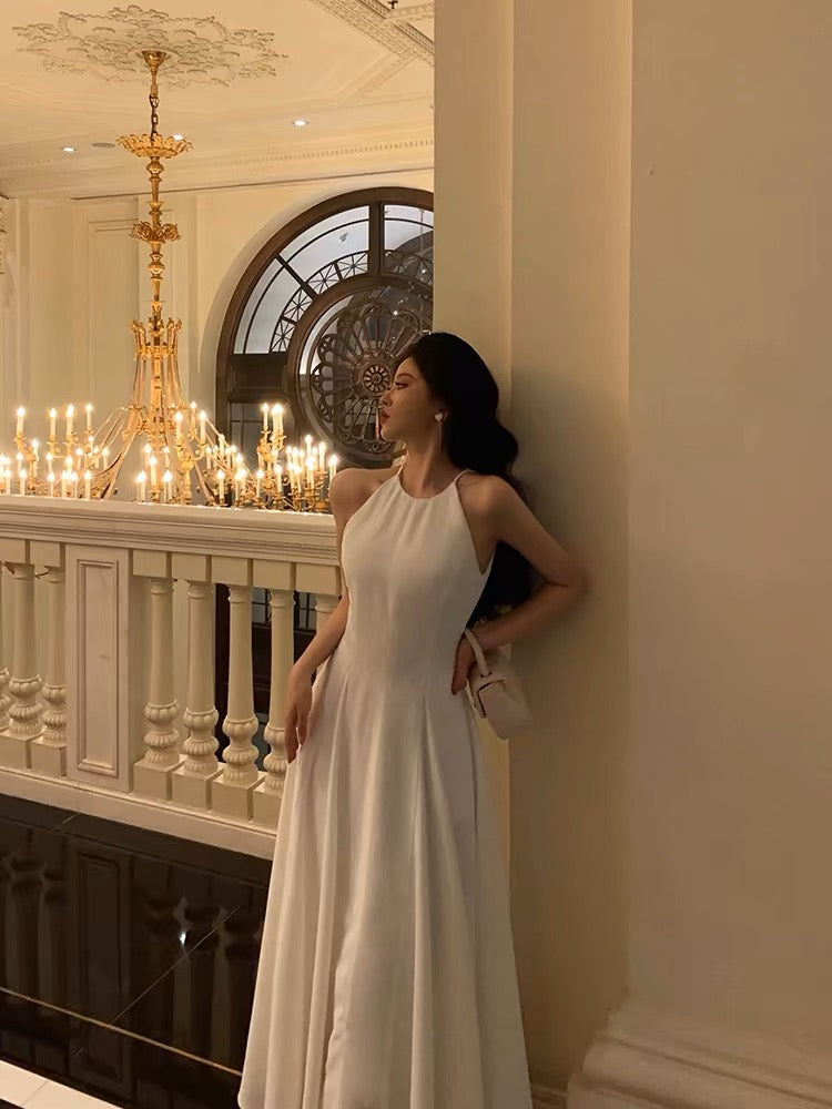Elegant White A-Line Long Prom Dress J3280 - Perfect for Homecoming, Formal Dances & Evening Events