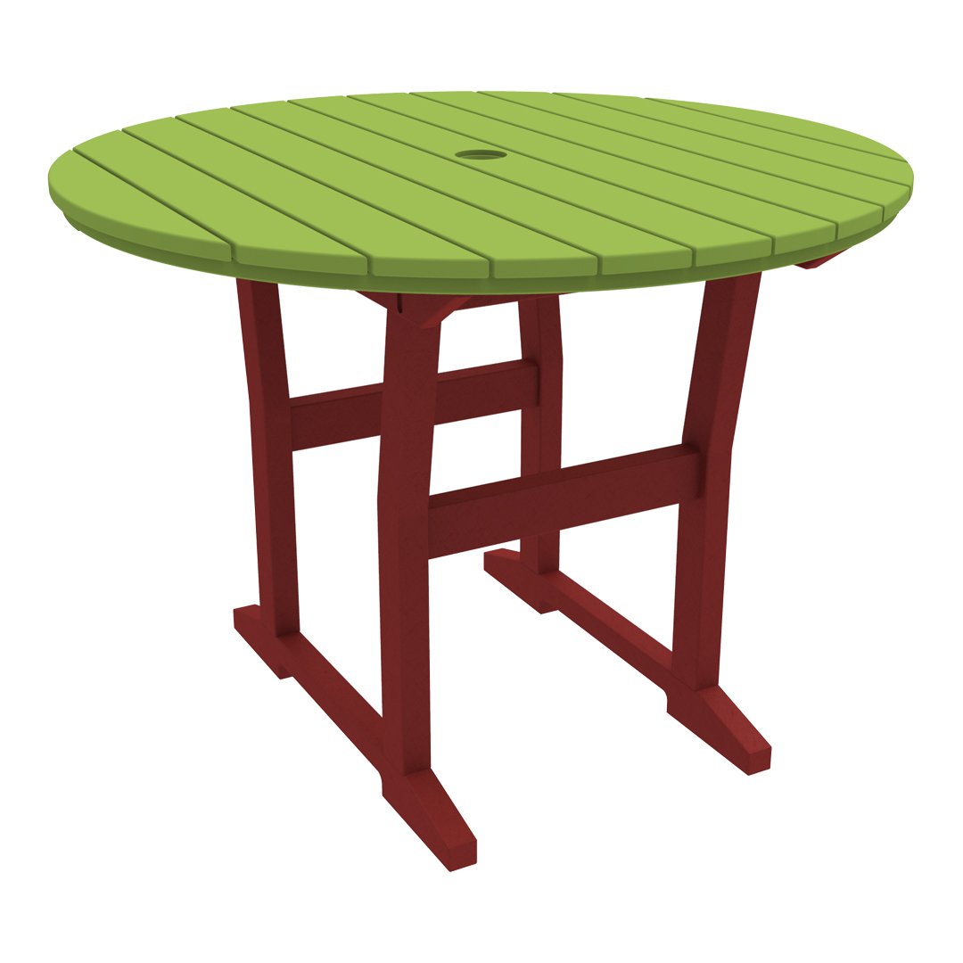 Coastline Cafe Round Dining Table - 36 Inch Modern Kitchen Table for Small Spaces, Breakfast Nook & Apartment - Perfect for Coffee Shops, Restaurants & Home Decor