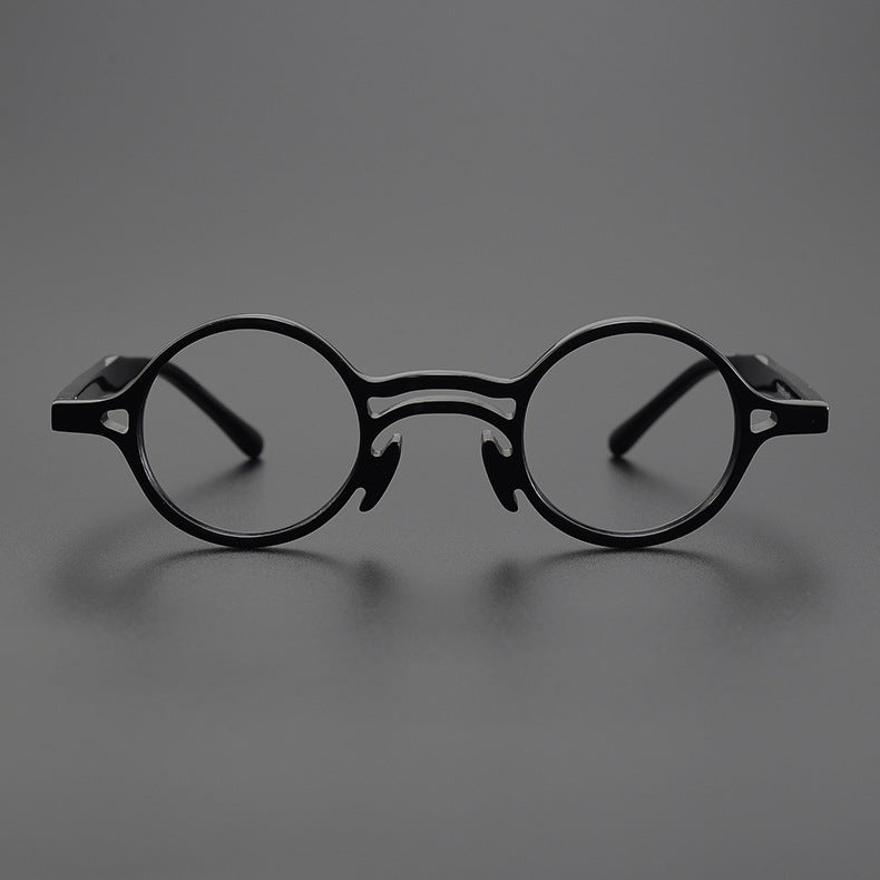 Stylish Acetate Round Glasses Frames 2058 - Retro Vintage Eyewear for Men & Women - Perfect for Reading, Fashion & Everyday Use