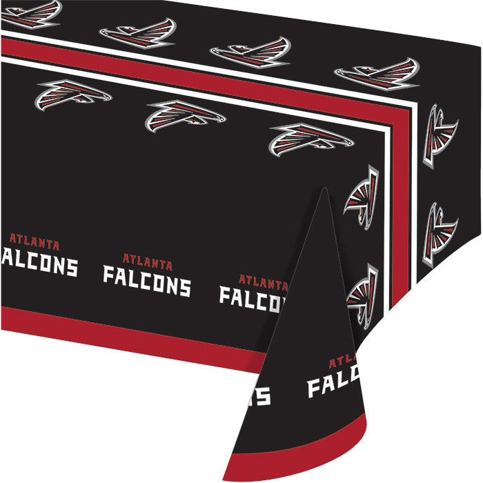 12-Pack Atlanta Falcons Table Covers - Waterproof NFL Party Decorations for Game Day, Tailgating & Sports Events