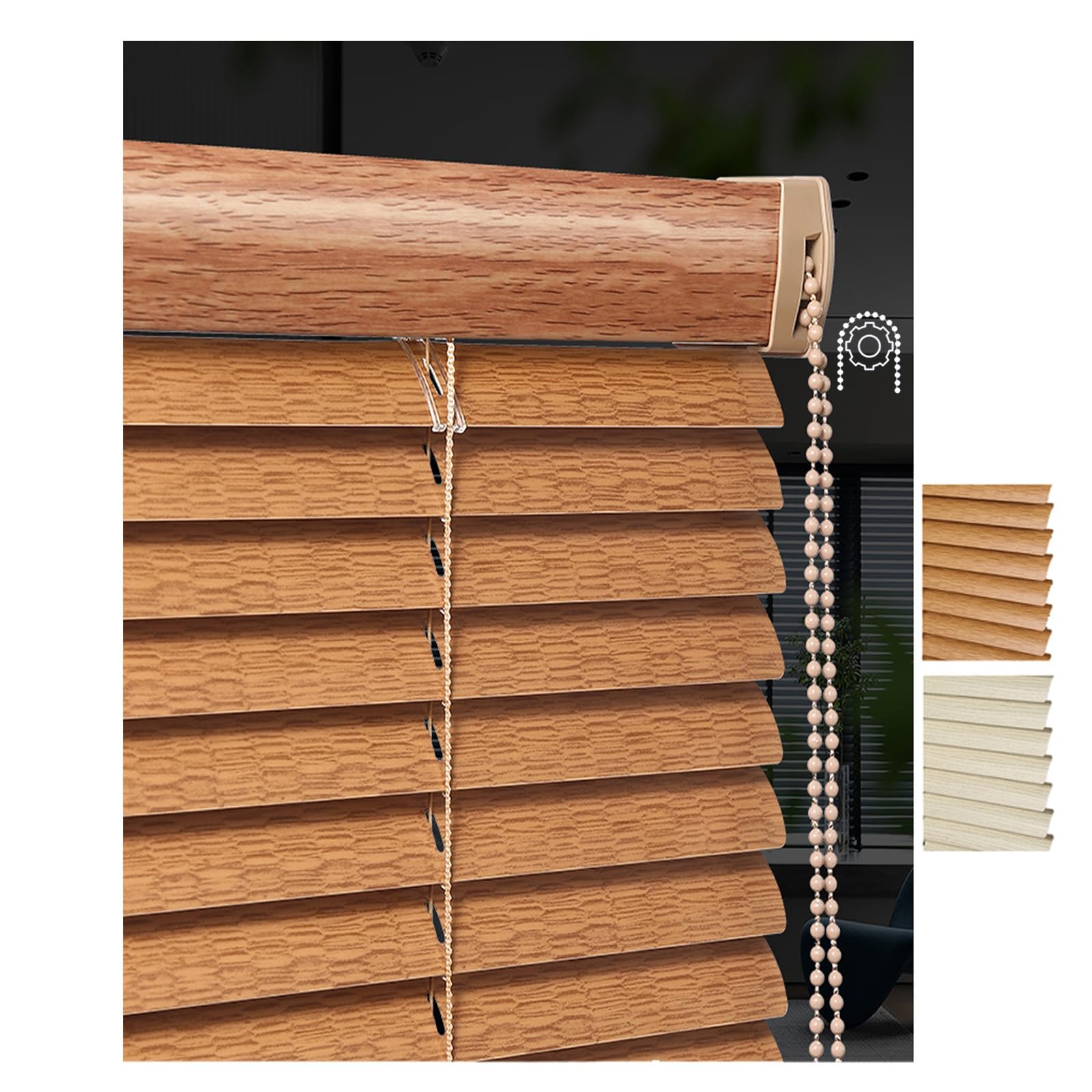 Premium Aluminum Mini Blinds - Blackout Horizontal Window Shades for Privacy (71x79 in) | Perfect for Bedroom, Kitchen & Bathroom Windows | Durable Venetian Blinds for Home & Office