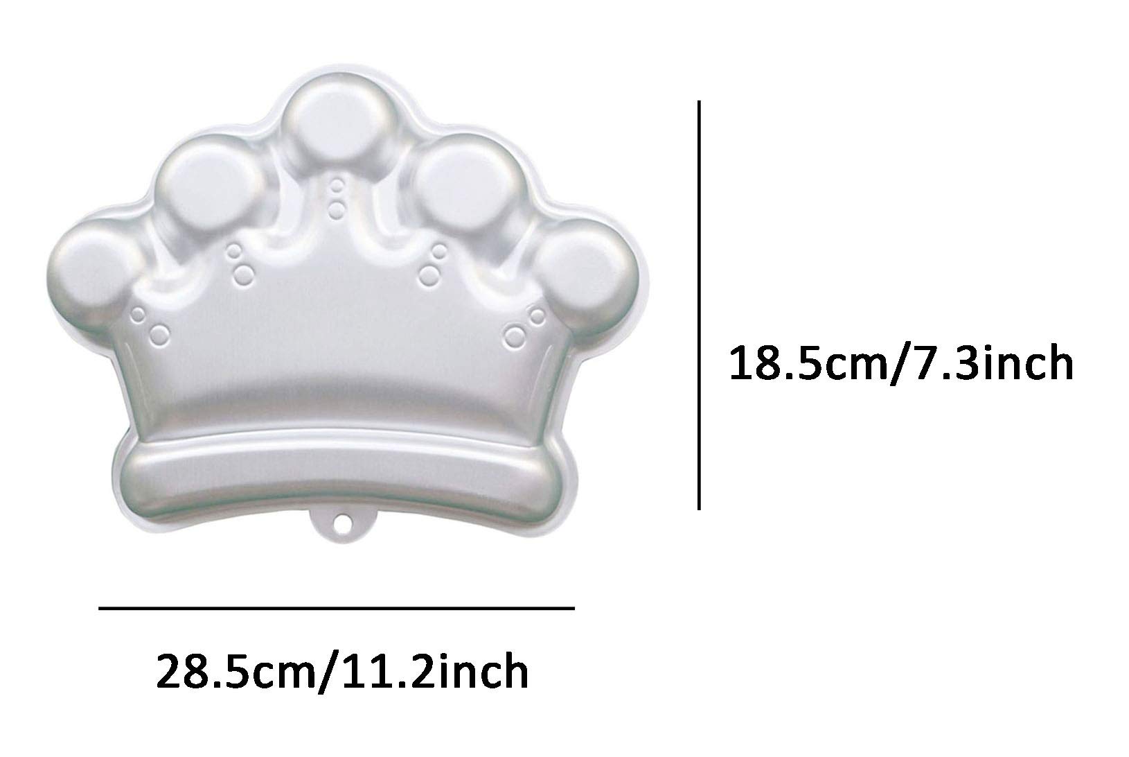 11 Inch King Crown Shaped Aluminum 3D Baking Mold - Reusable Cake Pan for Birthday, Wedding & Royal Themed Parties - Perfect for Cakes, Cupcakes & Desserts