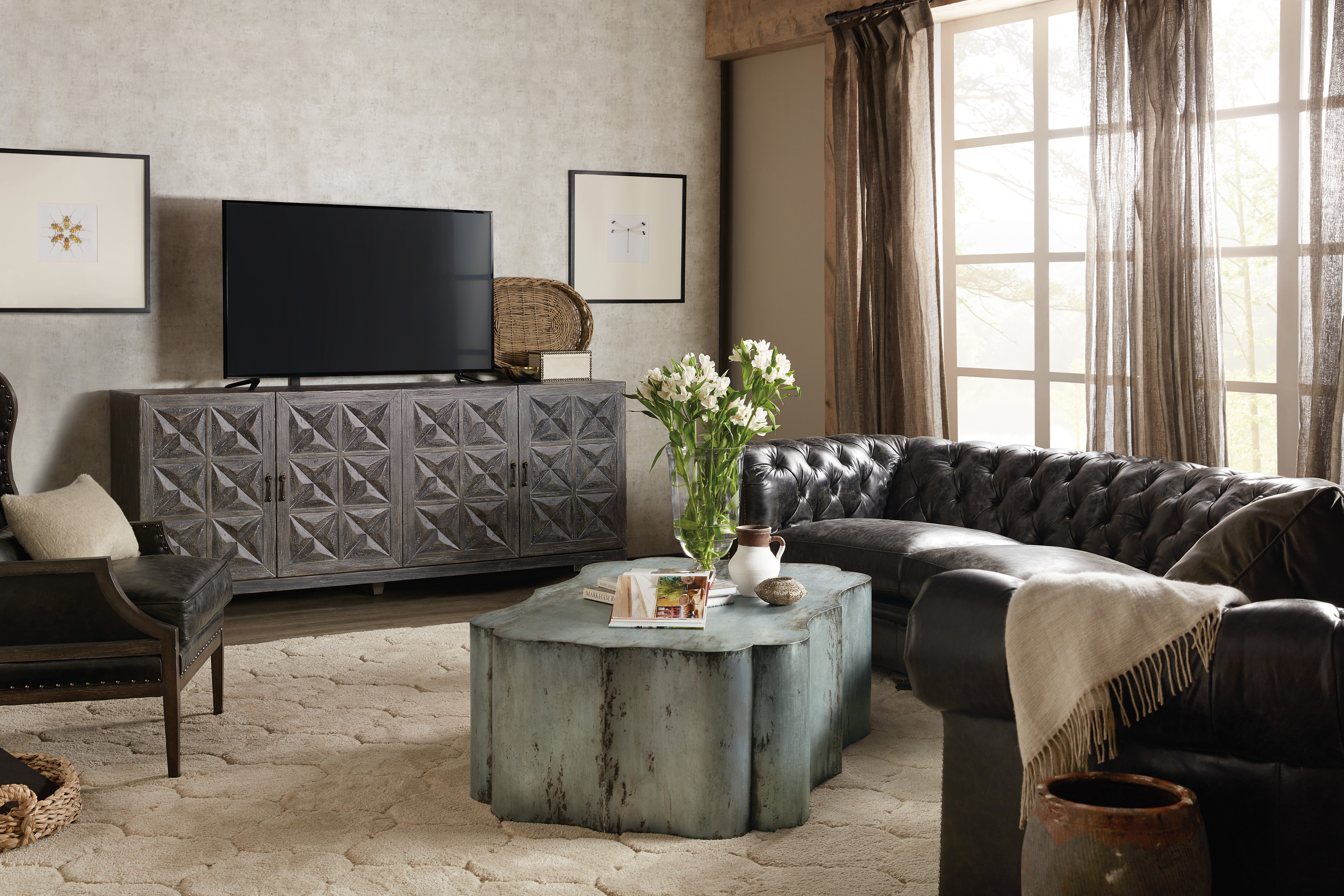 Modern Beaumont Cocktail Table - Stylish Coffee Table for Living Room, Lounge & Office - Perfect for Entertaining, Relaxing & Decorating Your Space