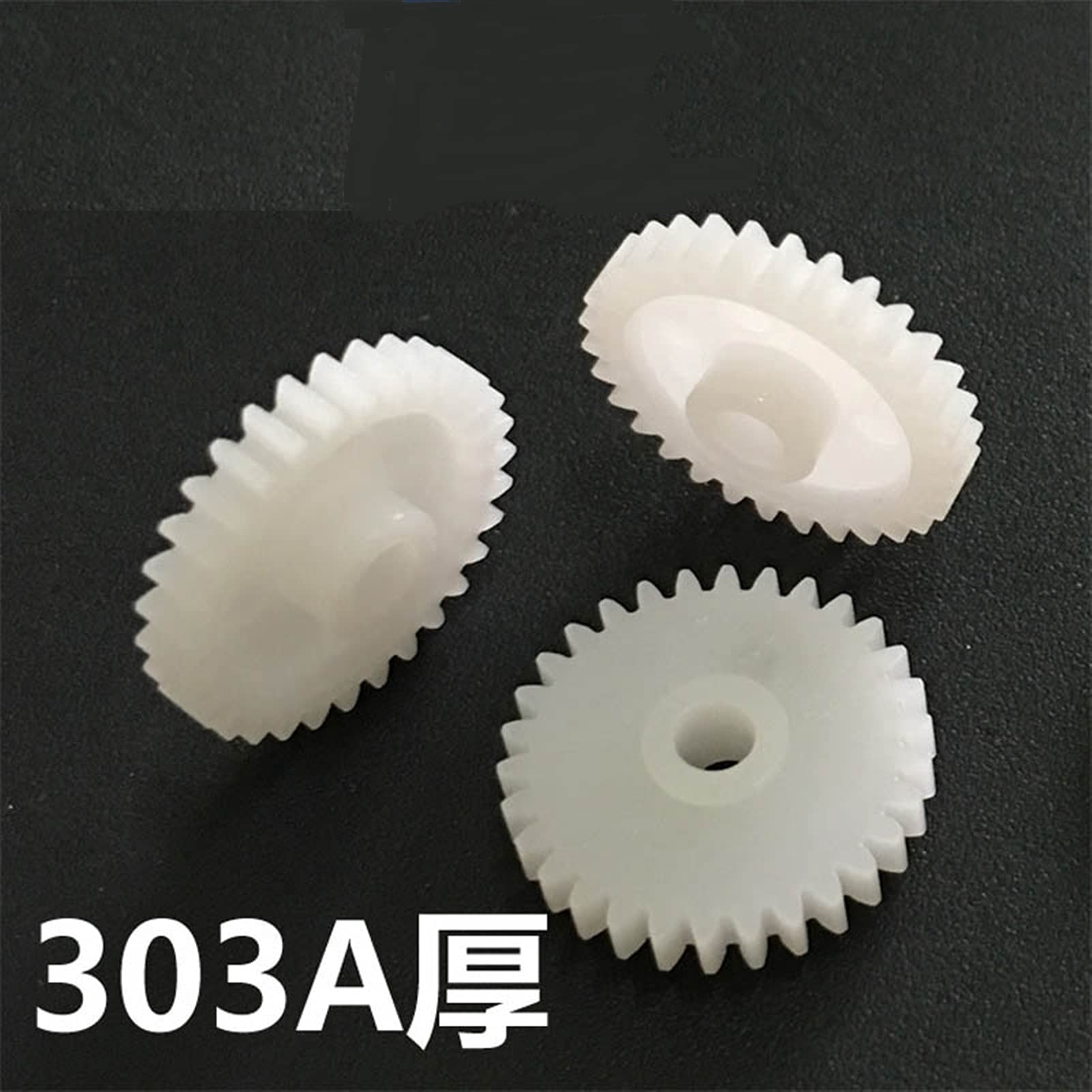 303A Thick Plastic Gear Disc - 0.5 Module, 3mm Tight Hole, 30 Teeth, 16mm Diameter - 10pcs Set for DIY Robotics, RC Cars, 3D Printer Repairs, and Mechanical Projects