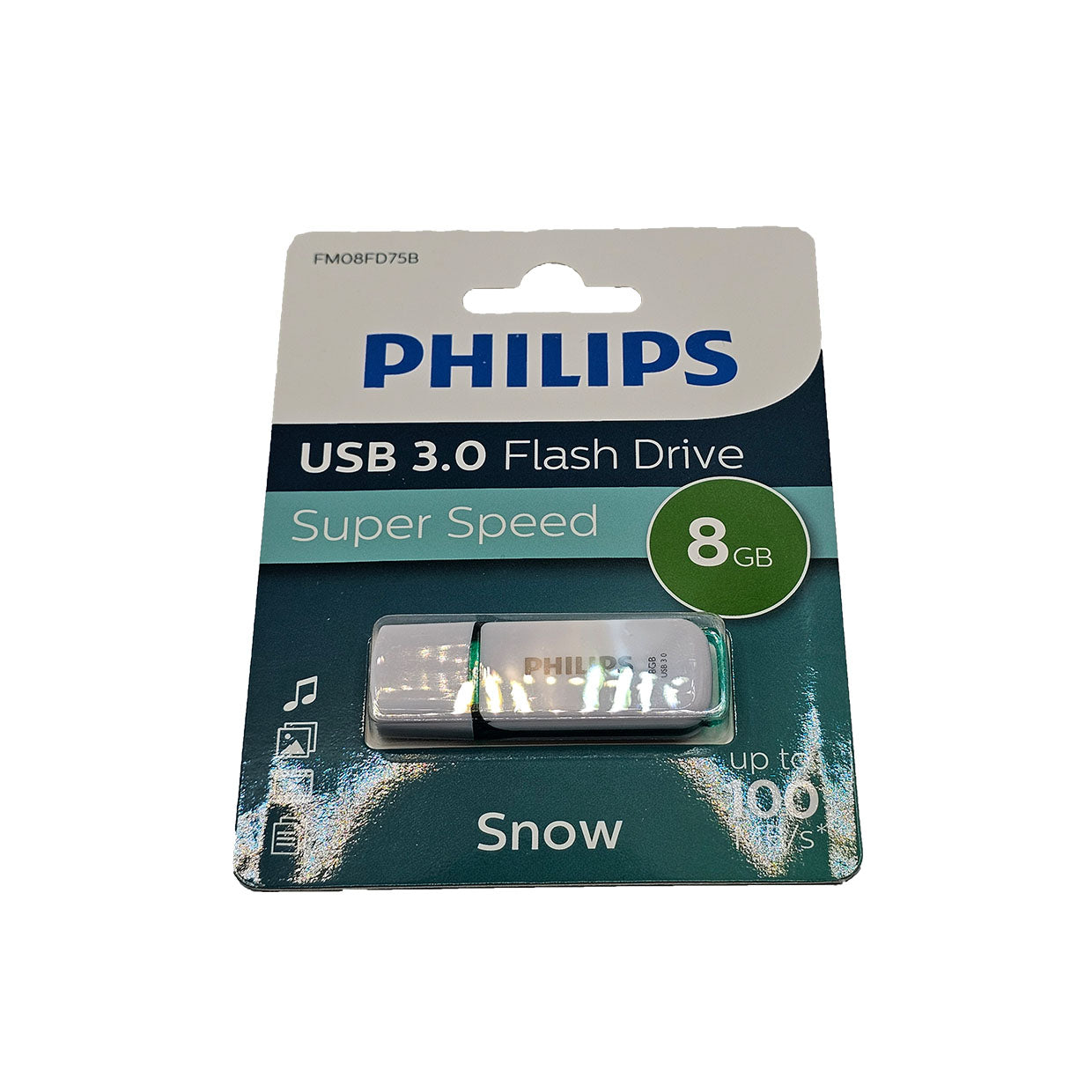 Philips USB Flash Drive 8GB USB 3.0 - High-Speed Data Transfer for Work, School & Travel