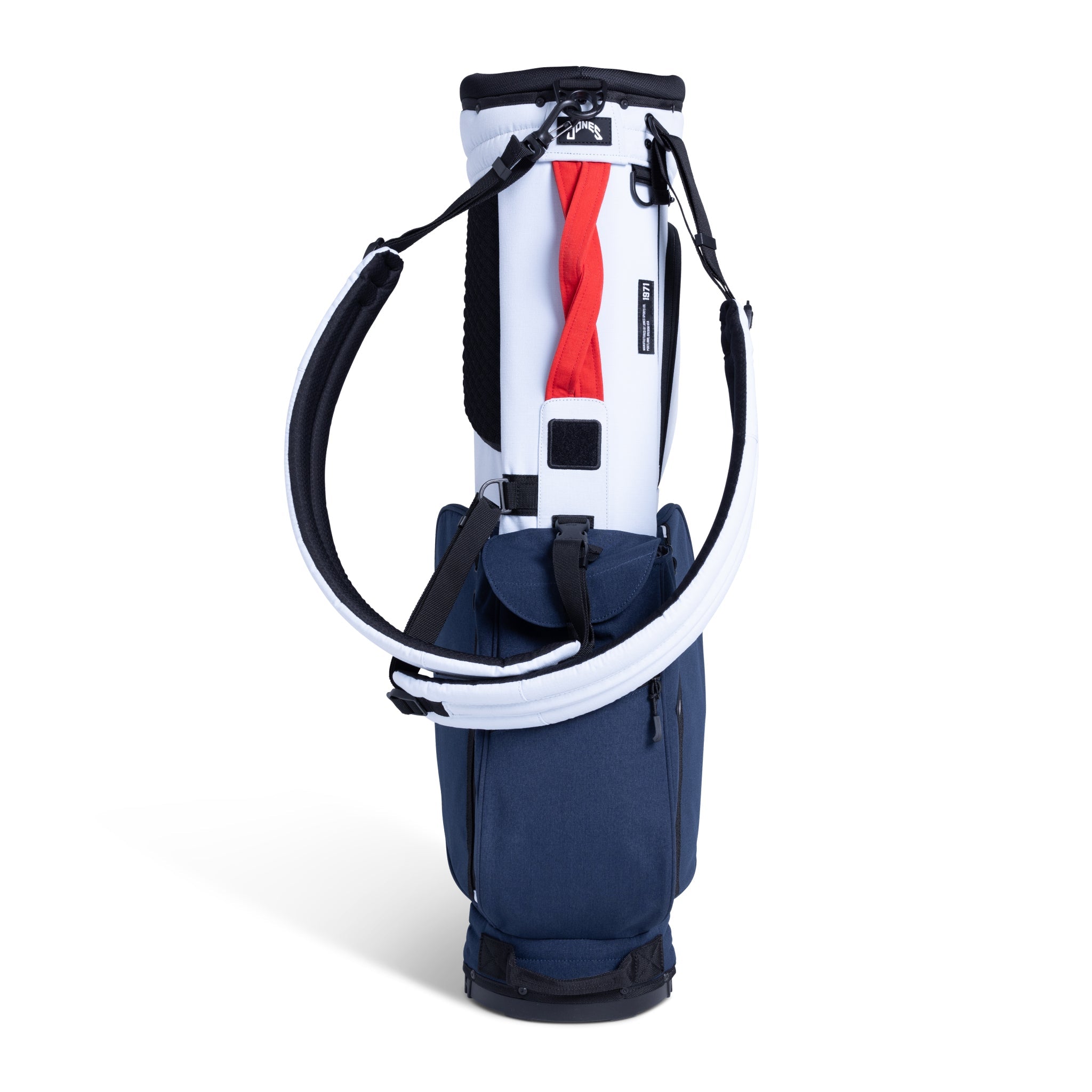 Jones Sports Co. Rover Stand Golf Bag - Lightweight & Durable Soft Blue/Navy Golf Bag with 5-Way Divider - Perfect for Walking the Course & Weekend Golfers