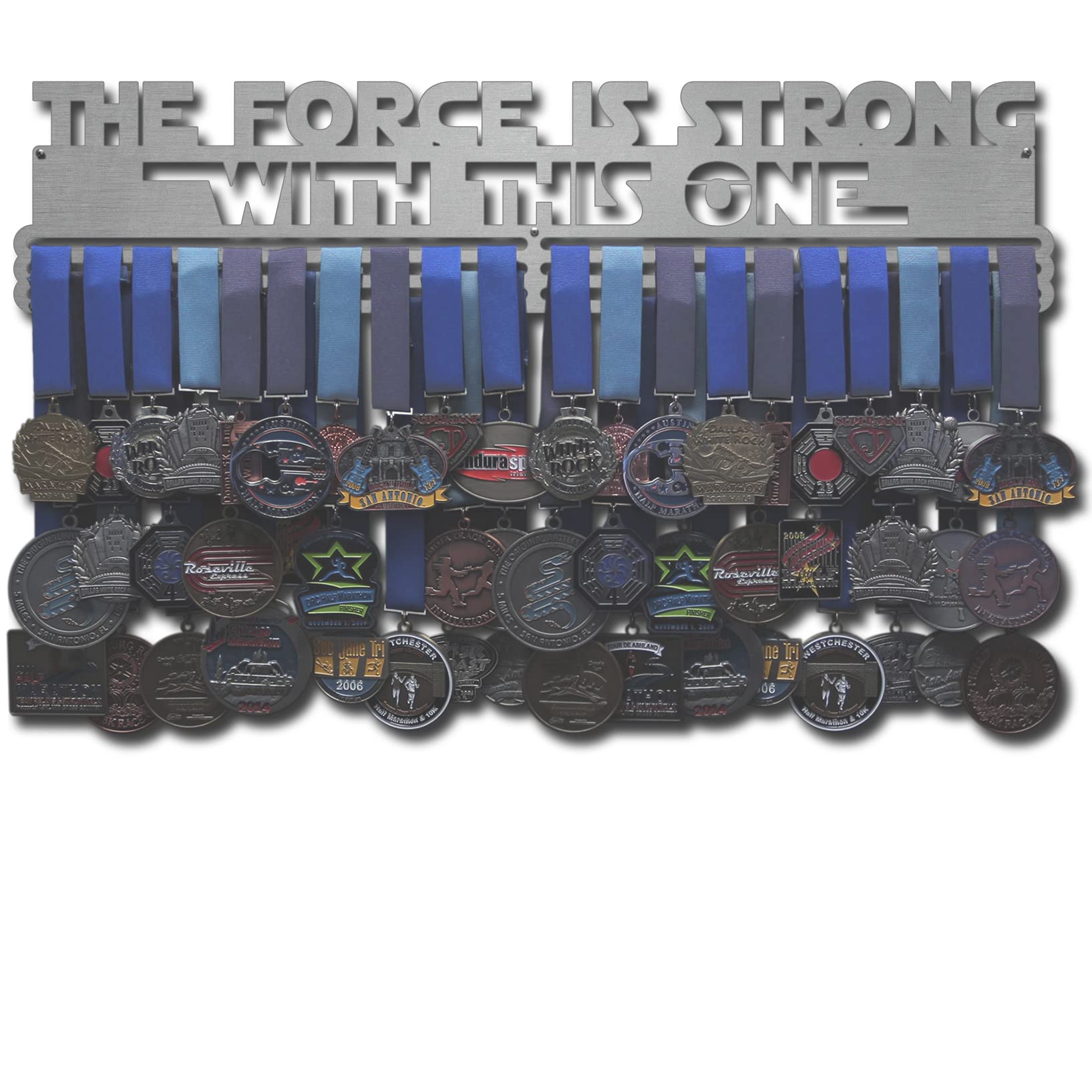 Star Wars The Force Medal Hanger Display Rack - Wall Mounted Award Holder for Military Medals, Challenge Coins & Ribbons - Perfect for Home Office, Military Display & Collector Showcase