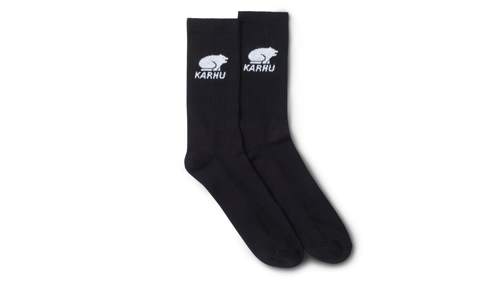 Classic Logo Socks - Black & White Crew Socks for Men & Women - Comfortable Casual & Athletic Wear for Everyday, Gym, and Office Use