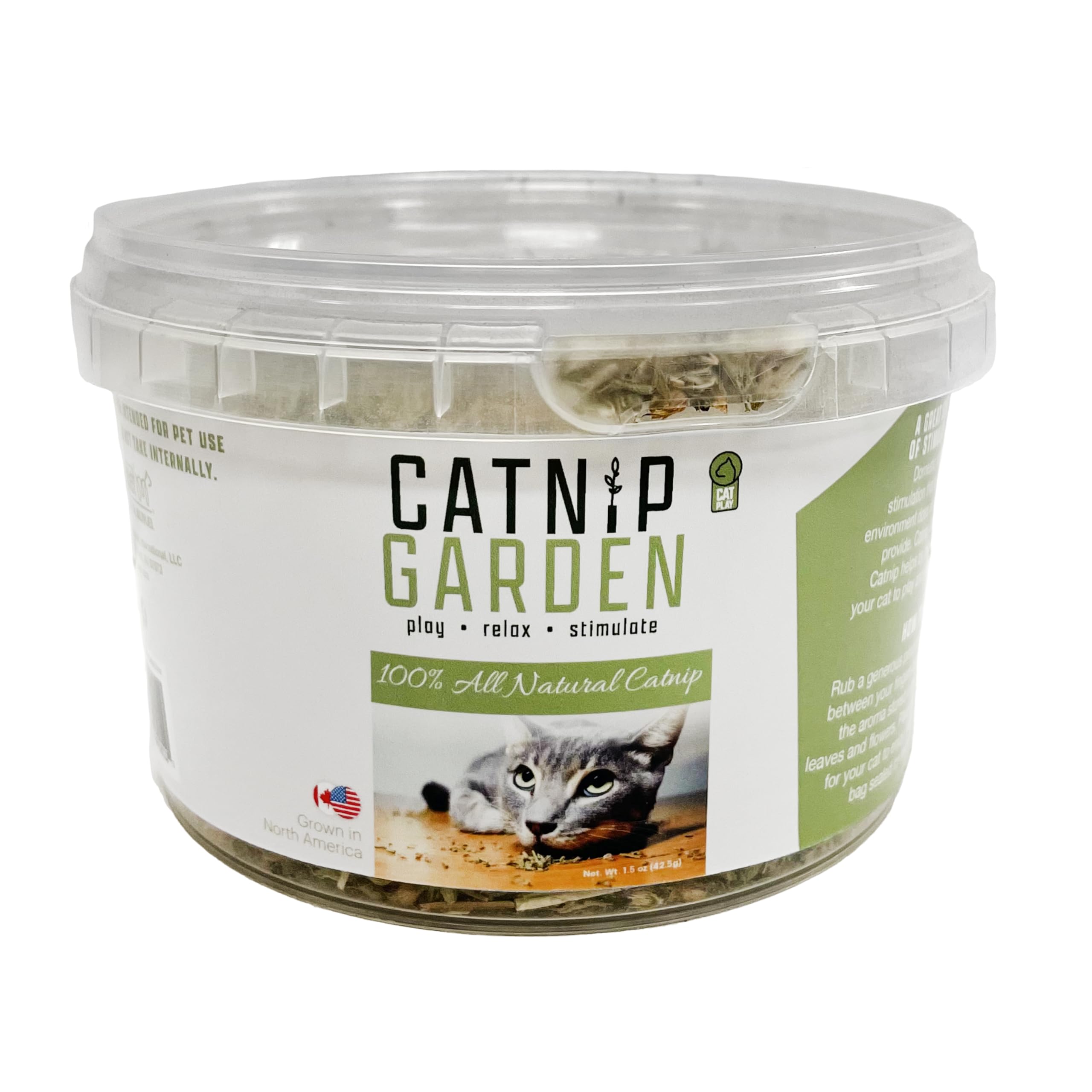 Multipet Catnip Garden Tub Toy for Cats - 1.5