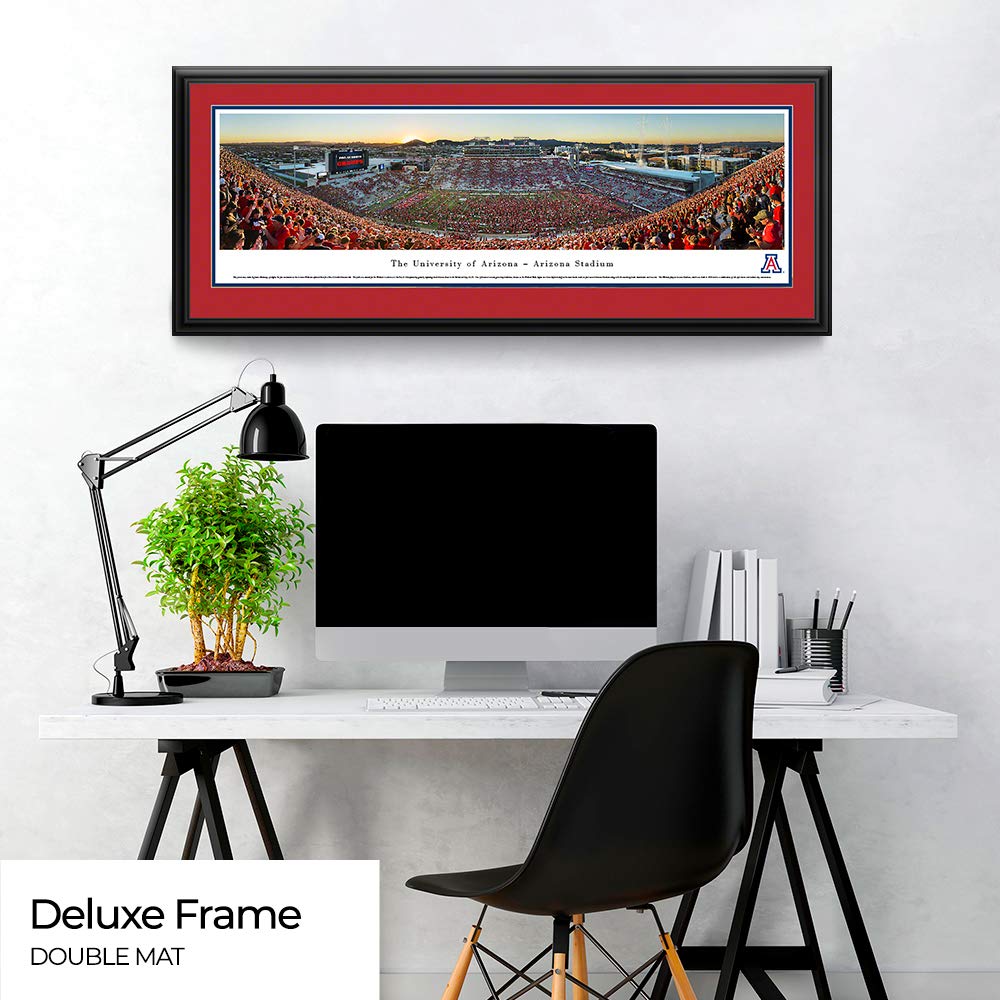 Arizona Football Panoramic Poster - Stripe The Stadium Wall Art - Perfect for Game Room, Sports Bar & Fan Cave Decor