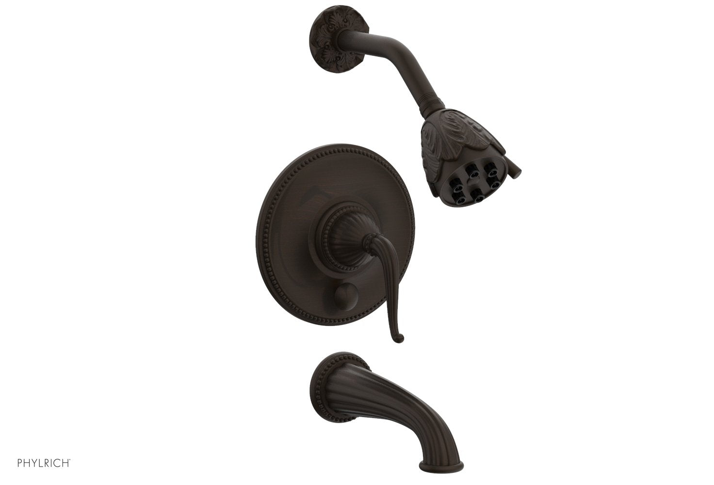 GEORGIAN & BARCELONA PB2141 Pressure Balance Tub and Shower Faucet Set - Matte Black Bathroom Fixture for Modern Homes