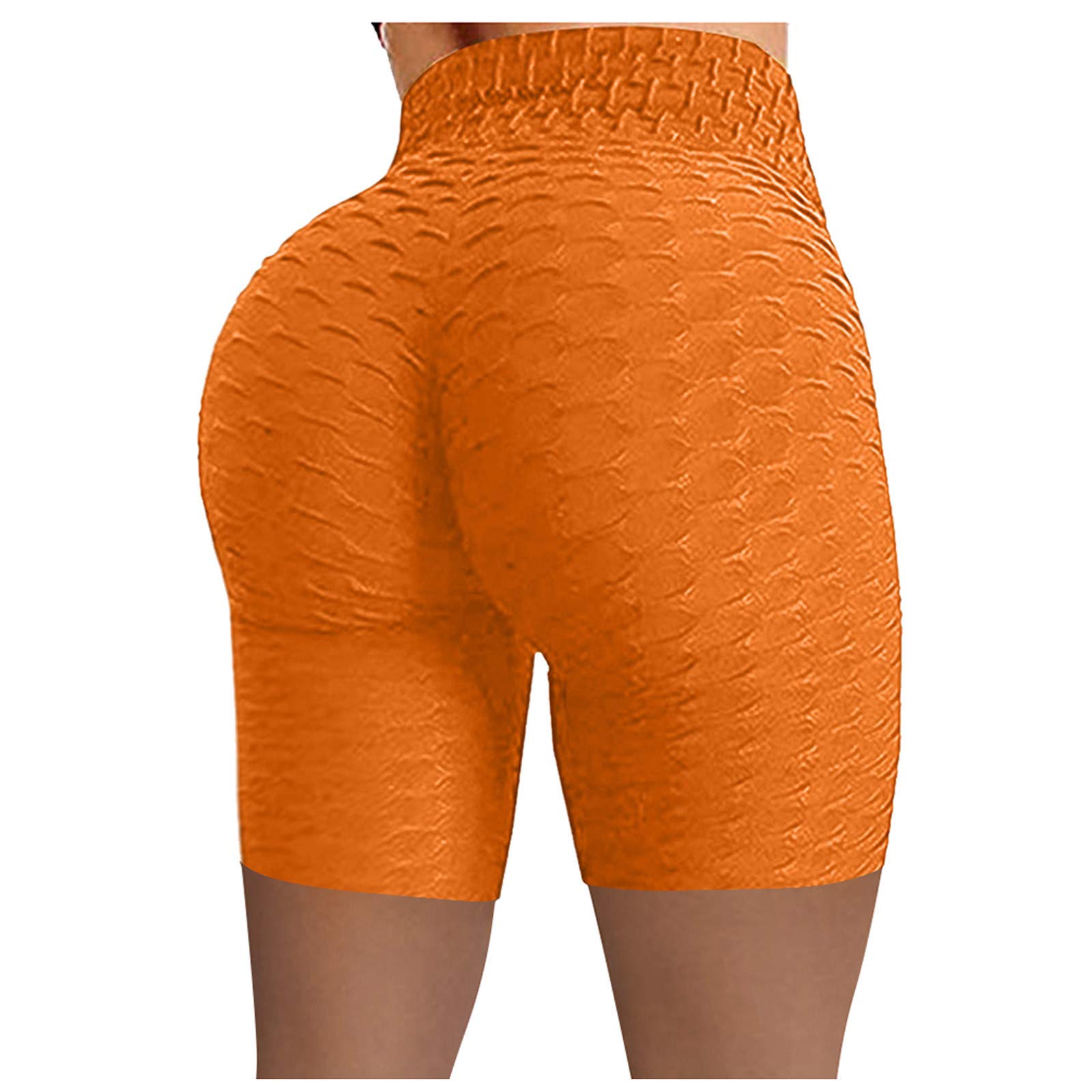 Women's High Waist Yoga Shorts - Tummy Control Biker Shorts for Workout & Running