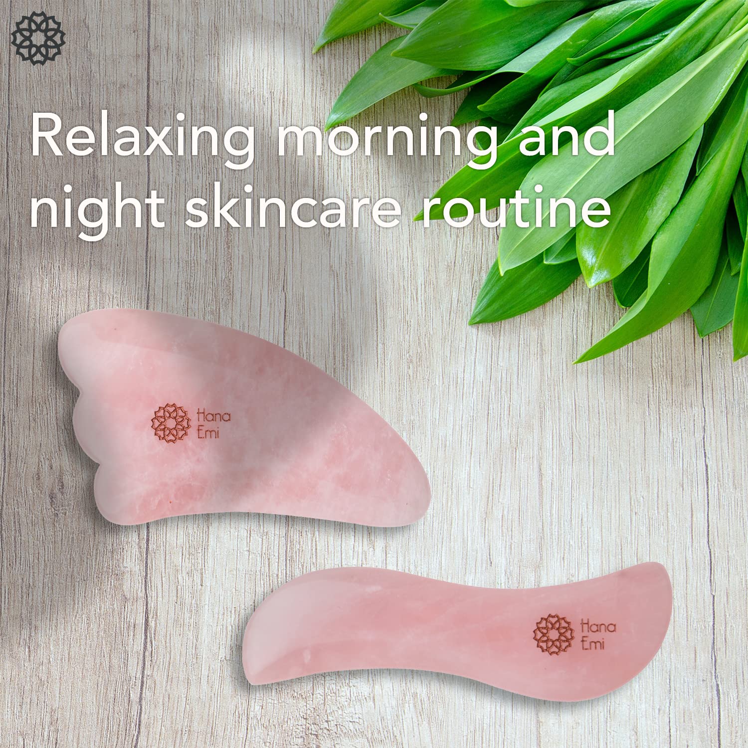 Rose Quartz Gua Sha Stone - Facial & Body Massage Tool for Skincare, Lymphatic Drainage & Relaxation - Includes Protective Case & E-Book - Perfect for Home Spa, Self-Care & Physical Therapy