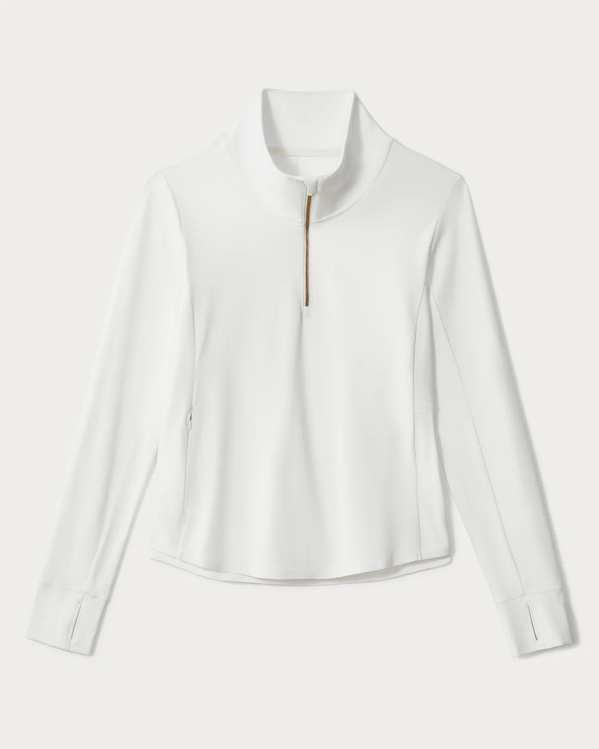 Rhone Women's Course To Court 1/4 Zip Pullover - Breathable Workout Top for Tennis & Running | Snow White | Gym, Yoga & Outdoor Activities