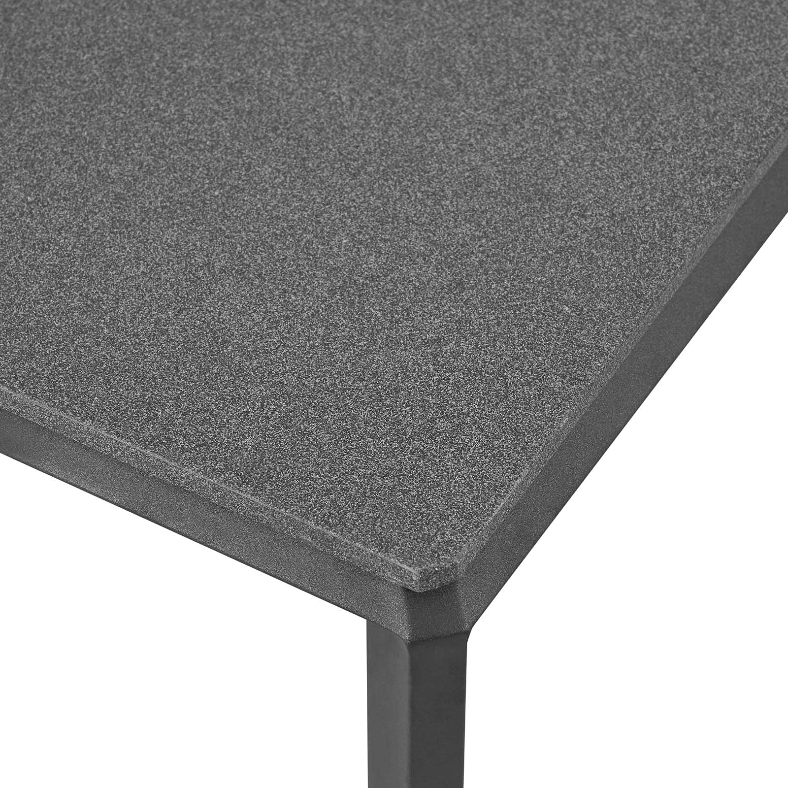 Modway EEI-3570-SLA Modern Gray Riverside Coffee Table - Stylish Living Room Furniture for Small Spaces, Home Decor & Entertaining Guests