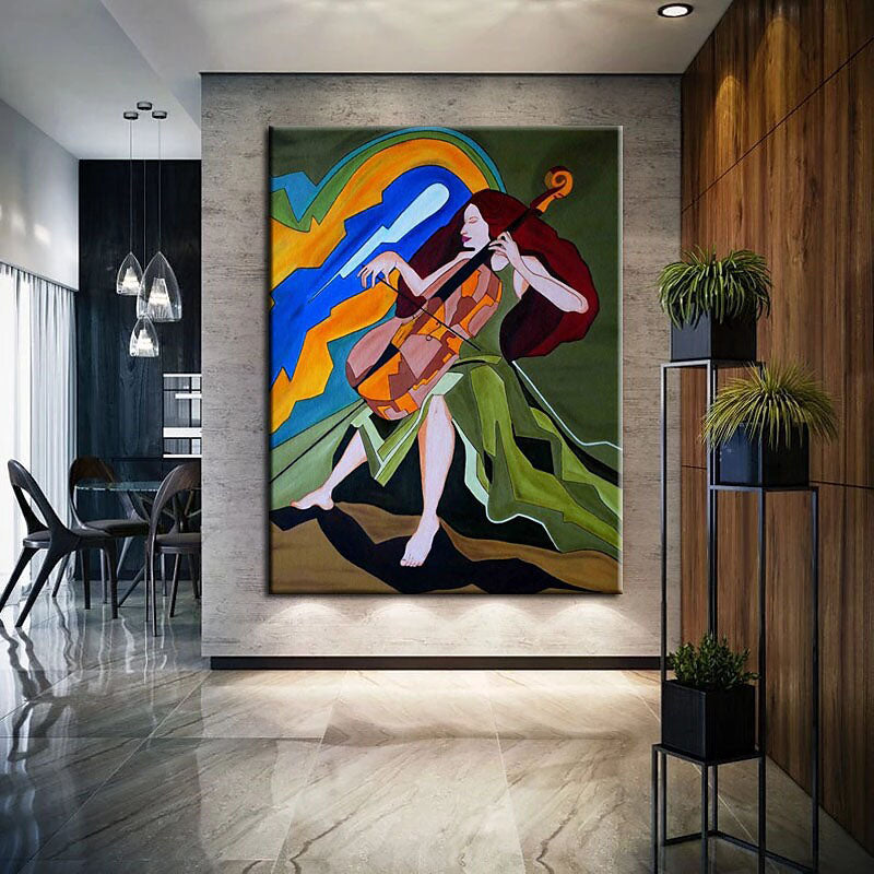 Celestial Cellist - Elegant Handcrafted Wooden Cello for Professional Musicians & Music Lovers | Perfect for Concerts, Recording Studios & Home Practice