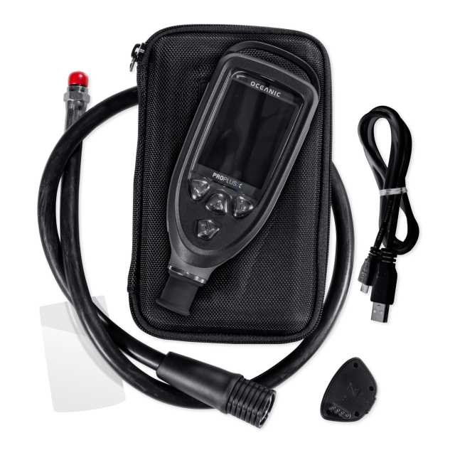 Oceanic Pro Plus X Scuba Diving Console with Quick Disconnect Hose - Professional Dive Computer for Underwater Exploration & Marine Adventures
