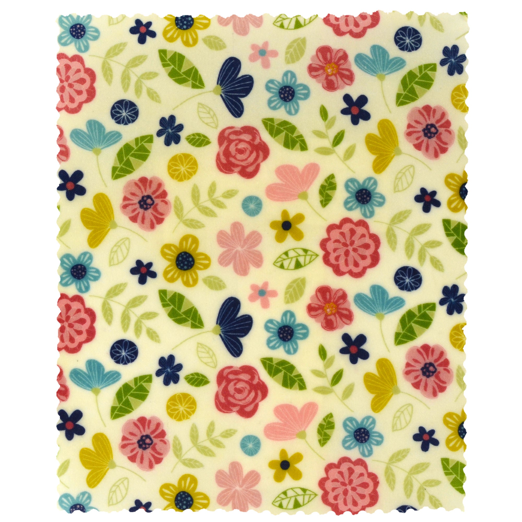 Organic Beeswax Food Wraps - Eco-Friendly Reusable Beeswax Cloth for Food Storage, Sandwich Wraps & Snack Bags (Wildflower Design, Small Size) - Perfect for Picnics, Lunch Boxes & Zero Waste Kitchen