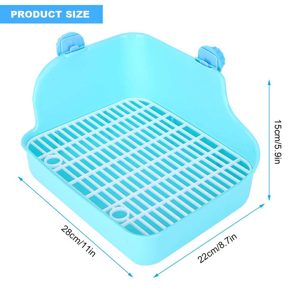 Sturdy Rabbit Litter Box Toilet - Durable Small Animal Litter Pan for Rabbits, Guinea Pigs, Chinchillas & Ferrets - Perfect for Cage Training and Indoor Pet Care