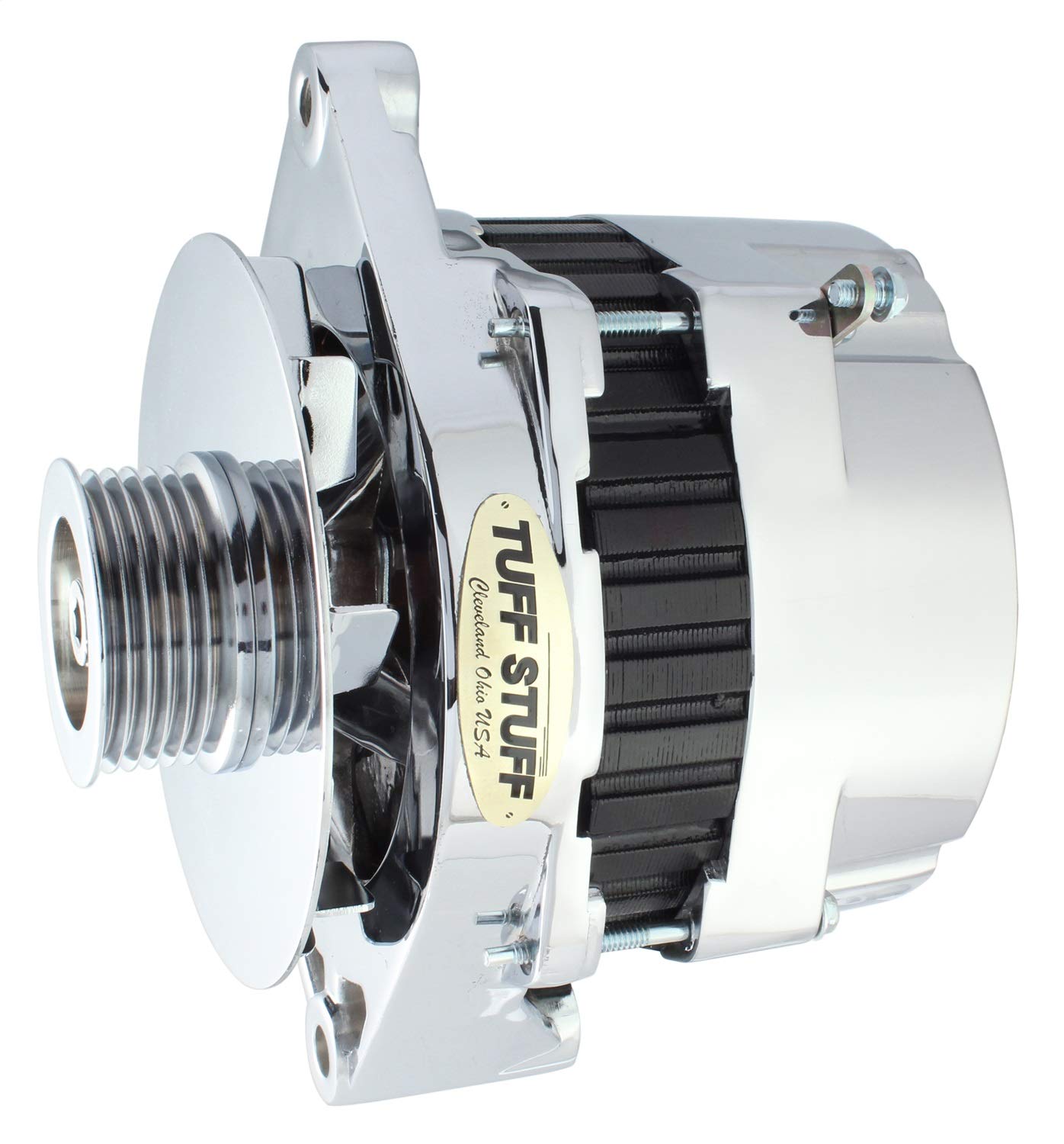 TUFF STUFF 80-95 ALT LRG 200 AMP POL GM - High-Performance Alternator for Heavy-Duty Vehicles - Perfect for Trucks, RVs & Off-Road Adventures
