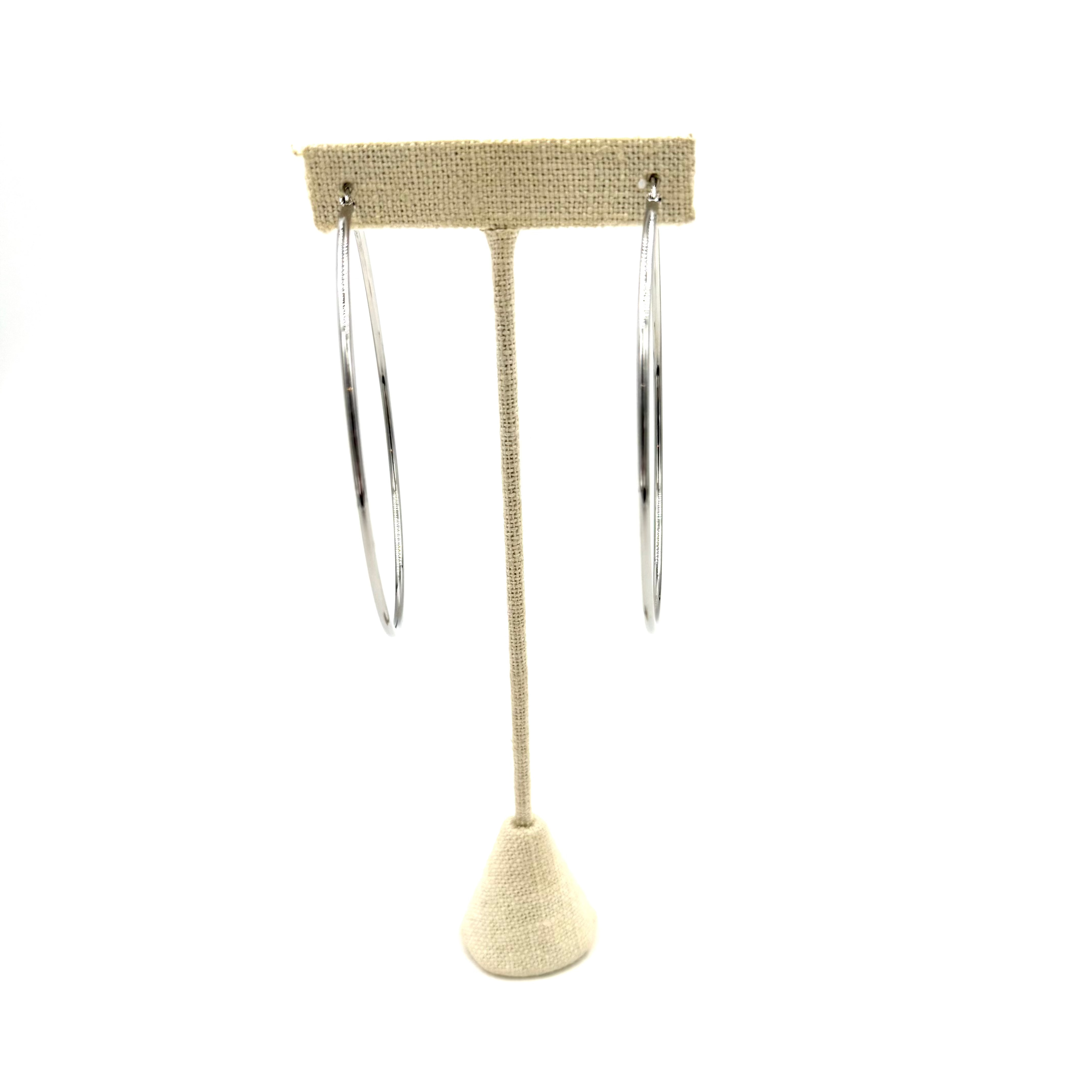 Ashley Gold Stainless Steel Large 3 Hoop Earrings for Women - Hypoallergenic Fashion Jewelry - Perfect for Parties, Weddings & Everyday Wear
