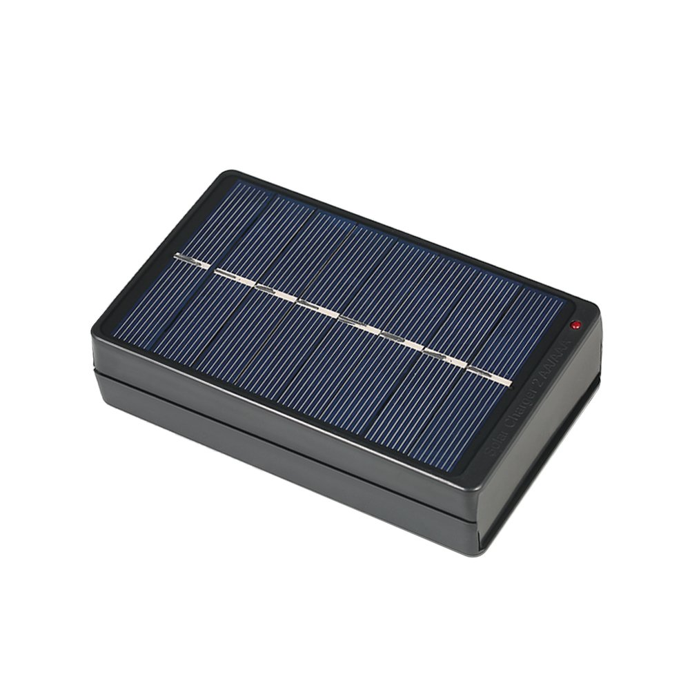 Decdeal 2-Pack AA/AAA Rechargeable Solar Battery Charger with 1W 4V Solar Panel - Portable Solar Power for Camping, Hiking & Emergency Preparedness