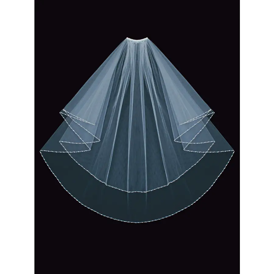 V1497W Elegant Circle Cut Wedding Veil - Perfect for Bridal Ceremonies, Photos & Special Occasions