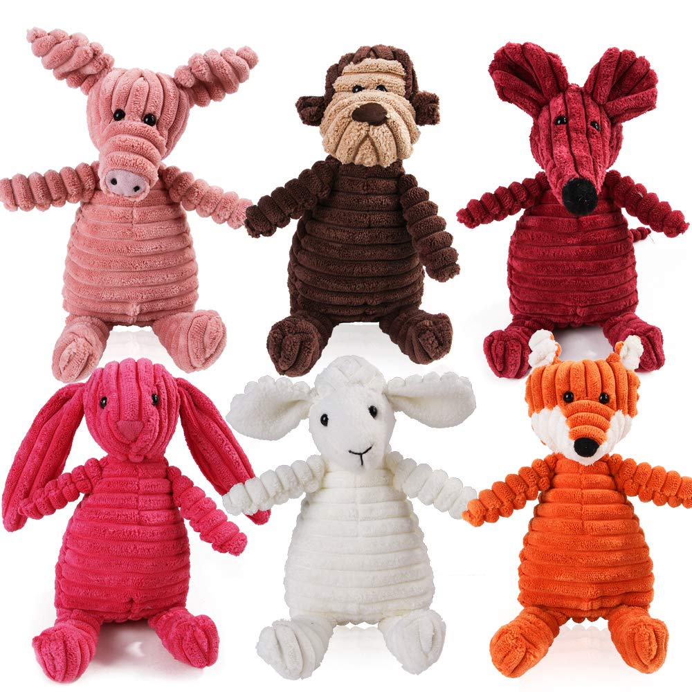 Squeaky Plush Dog Chew Toy - Monkey Stuffing Interactive Pet Toy for Small & Large Dogs | Perfect for Playtime, Training & Anxiety Relief