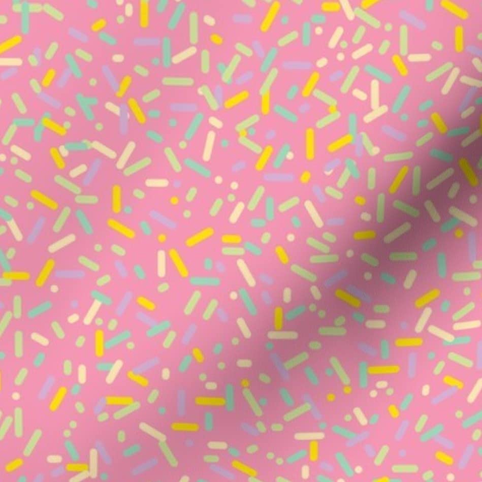 Strawberry Cupcake Donut Dessert Print Velvet Fabric by The Yard - Upholstery, Home Decor & Apparel Material - Perfect for DIY Projects, Curtains, Pillows & Clothing