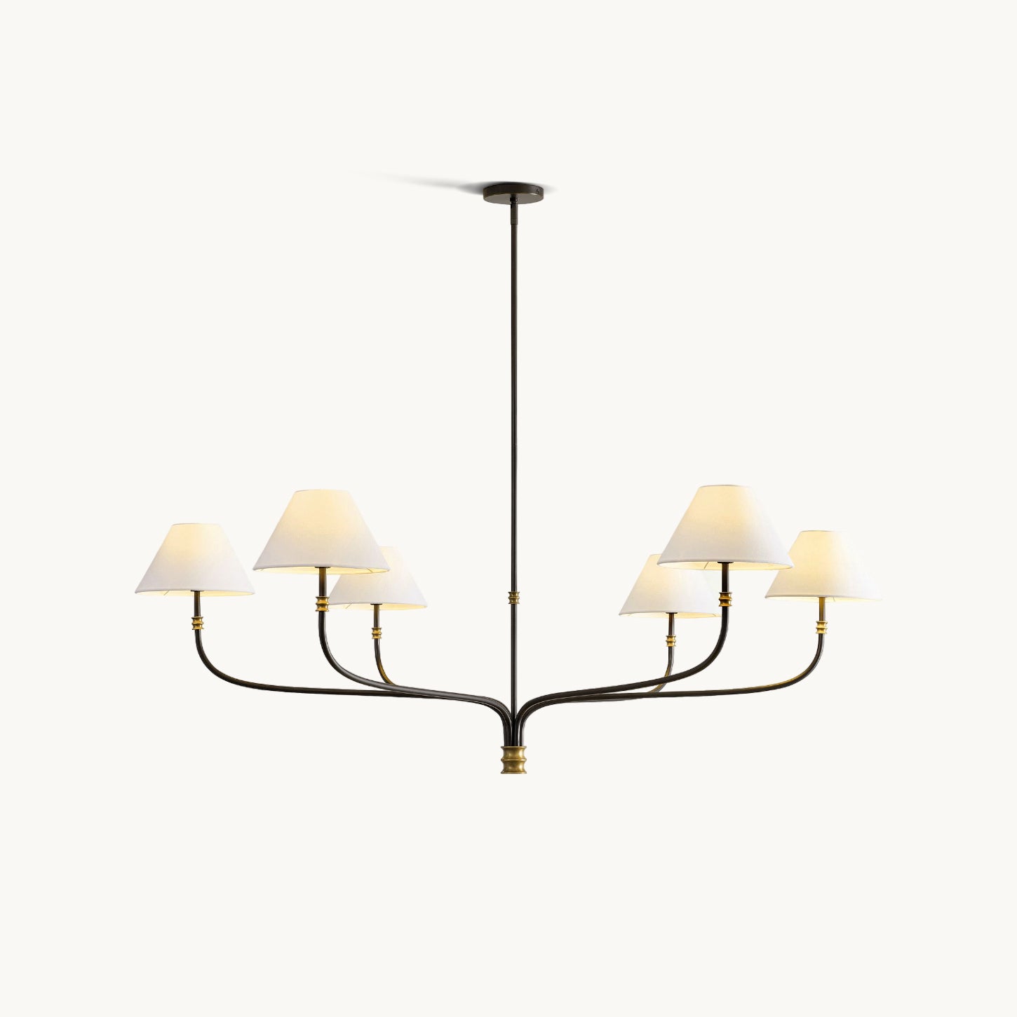 Collins Round Chandelier - Modern Crystal Ceiling Light Fixture for Dining Room, Bedroom & Living Room | Elegant Lighting Decor for Home & Office