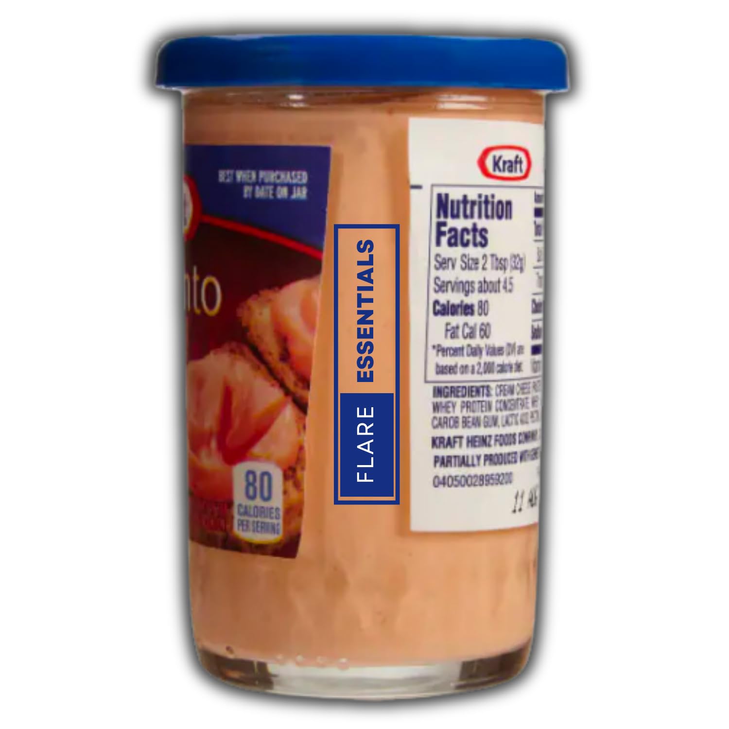 Kraft Pimento Spread with Philadelphia Cream Cheese - 5 oz Jar Bundle with Spreaders & Cheese Knife - Perfect for Crackers, Sandwiches, and Charcuterie Boards