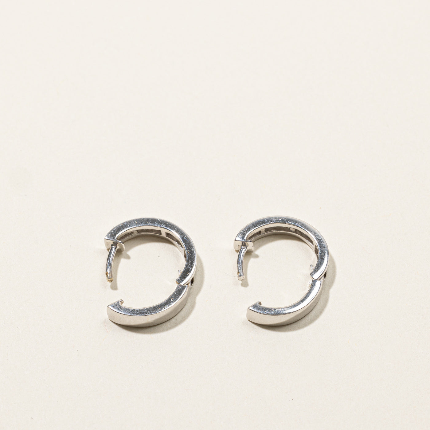 Channel Diamond Huggie Earrings | 0.10ctw Diamond Stud Earrings for Women | Perfect for Everyday Wear, Date Night & Special Occasions