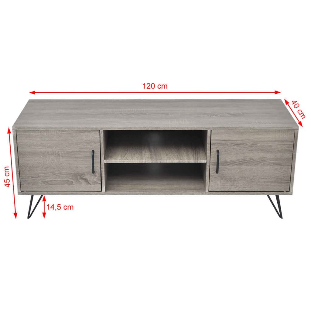 Modern TV Stand with Storage - 47.2