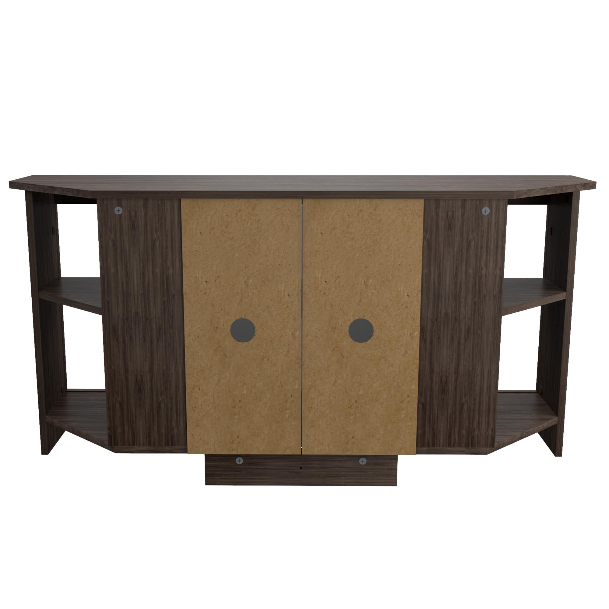 Adjustable TV Stand with Glass Doors - 60