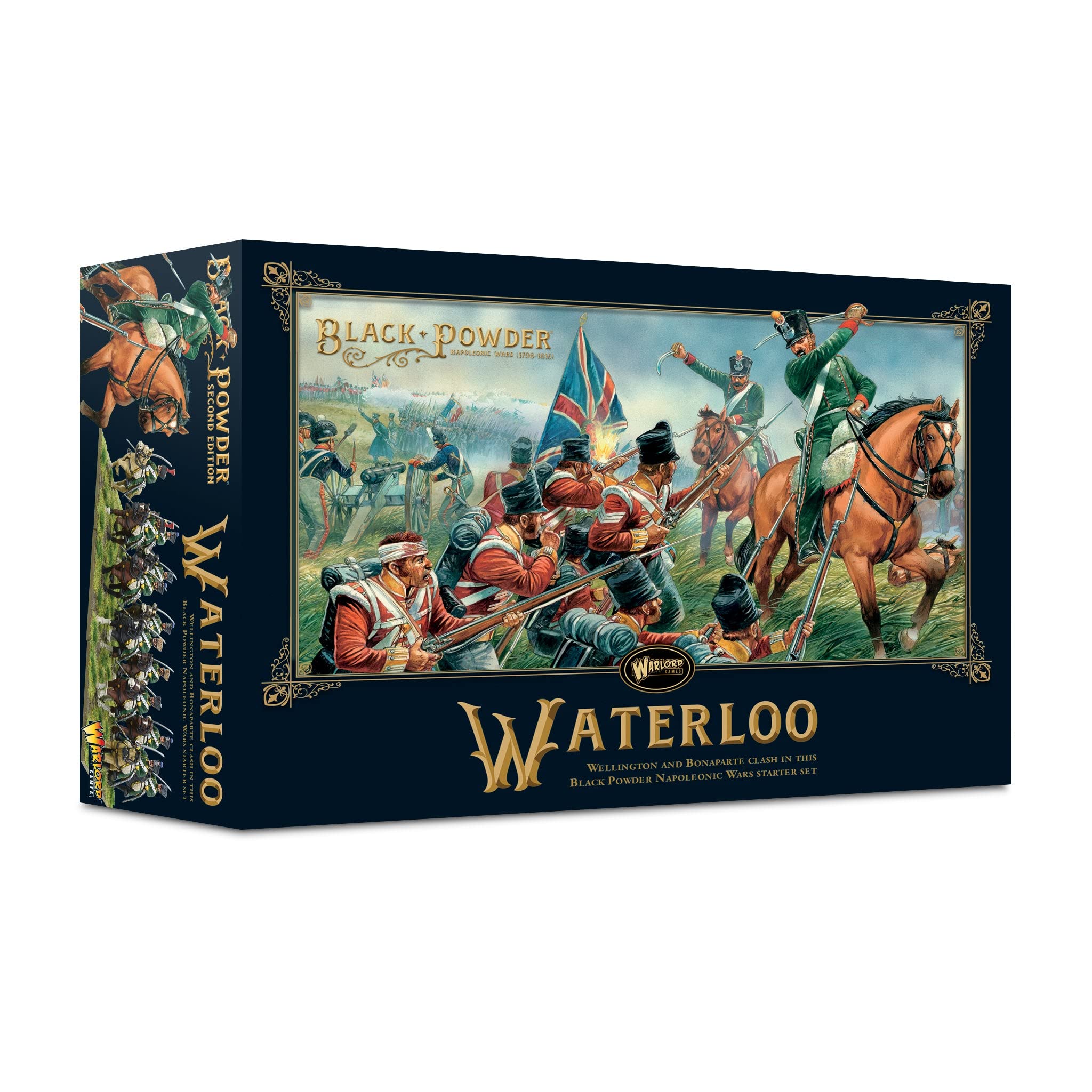 Warlord Black Powder Waterloo Second Edition Strategy Board Game - 19th Century Military History Tabletop Wargaming Kit for Adults | Perfect for Historical Reenactments & Tactical Role Playing Game Nights