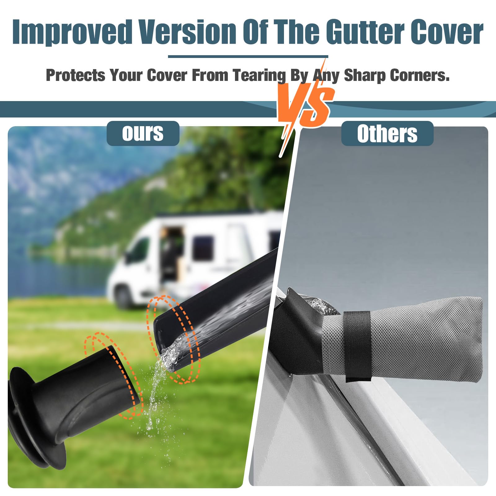 Umbrauto Truck Camper Cover - 7 Layer Heavy Duty RV Cover for 8-10FT Slide-in Campers | All Season Waterproof & Windproof Protection | Perfect for Winter Storage & Outdoor Camping Adventures