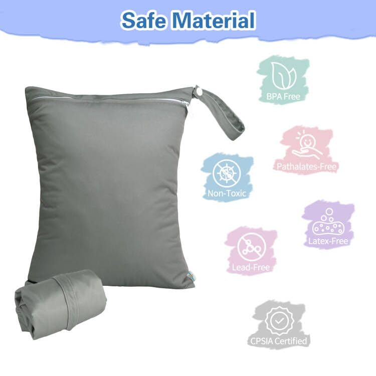 Waterproof Wet Dry Bag for Swimsuits & Diapers - Travel, Beach, Pool Essentials