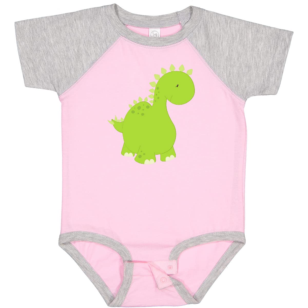 Inktastic Cute Dinosaur Baby Bodysuit - Adorable Stegosaurus Dino Onesie for Infants | Perfect for Playtime, Photo Shoots & Gifts