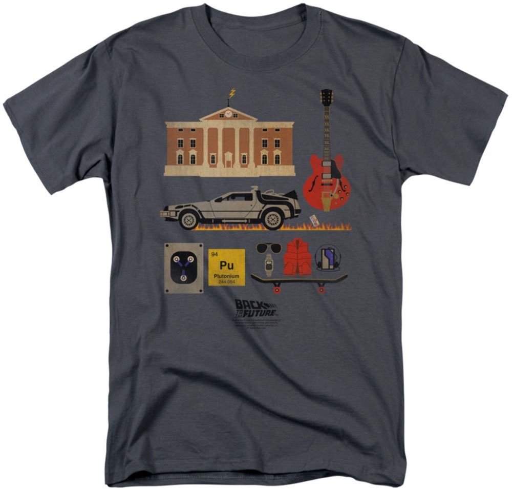 Back To The Future Movie Inspired Men's Graphic T-Shirt - Vintage Sci-Fi Pop Culture Tee for Casual Wear & Fan Gifts